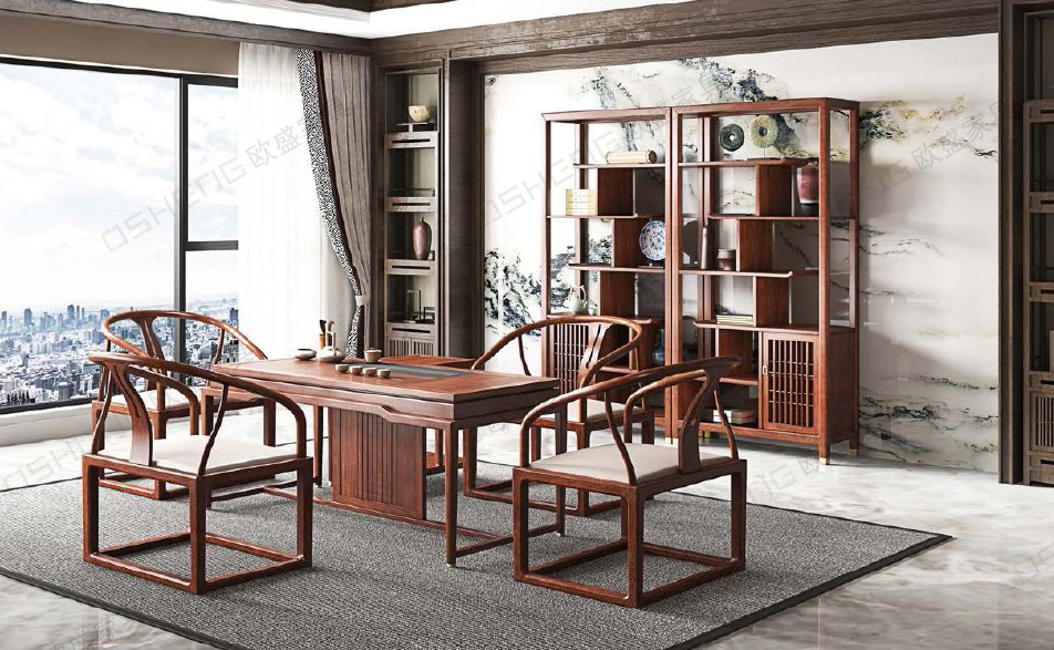 中式總經(jīng)理辦公室效果圖